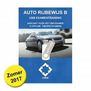 Theorie Leren Auto USB stick met 12 Offline CBR examens 2017